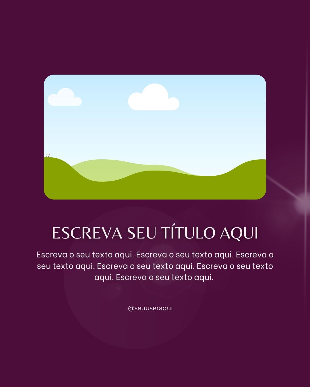 Template de capas para destaques